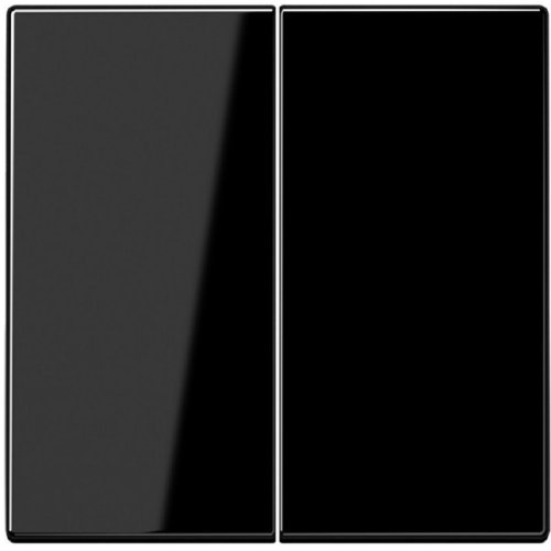 Лицевая панель Jung LS990 для 2-кл. выключателя черный картинка